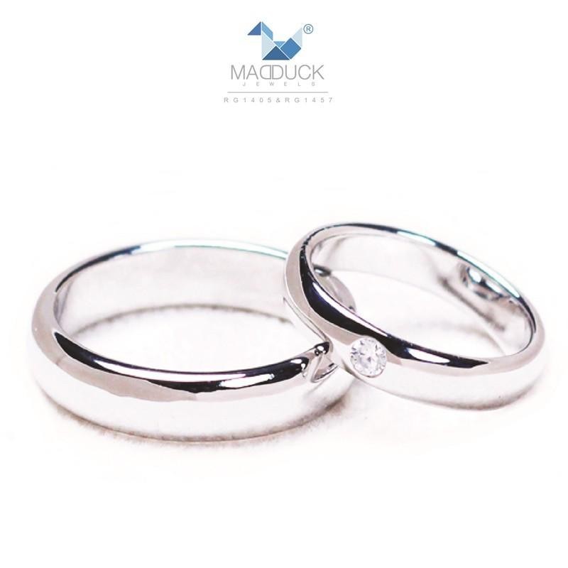 Couple ring set – CZ in 925 silver by Madduck Jewels