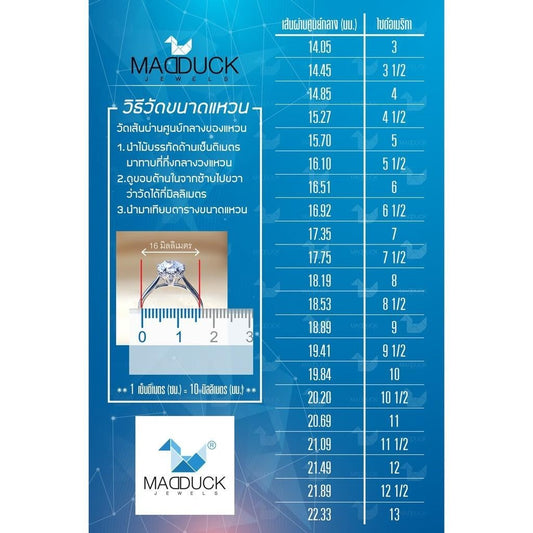 Women's ring – CZ in 925 silver by Madduck Jewels