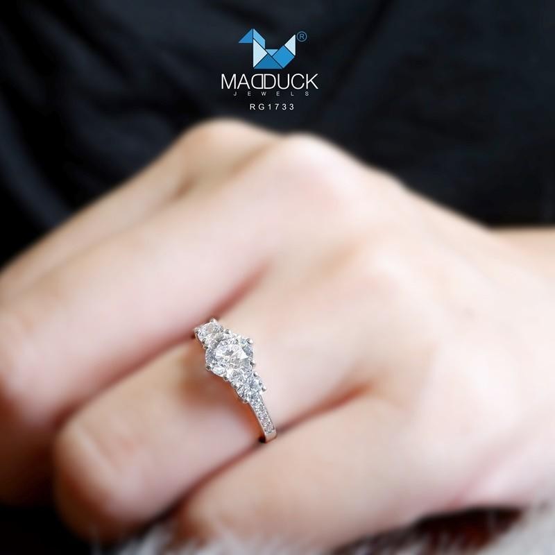 Couple ring set – CZ in 925 silver by Madduck Jewels