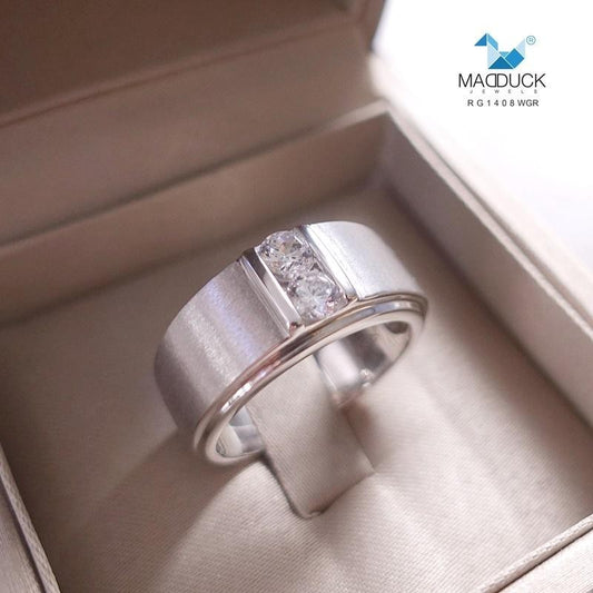 Men's ring – CZ in 925 silver by Madduck Jewels