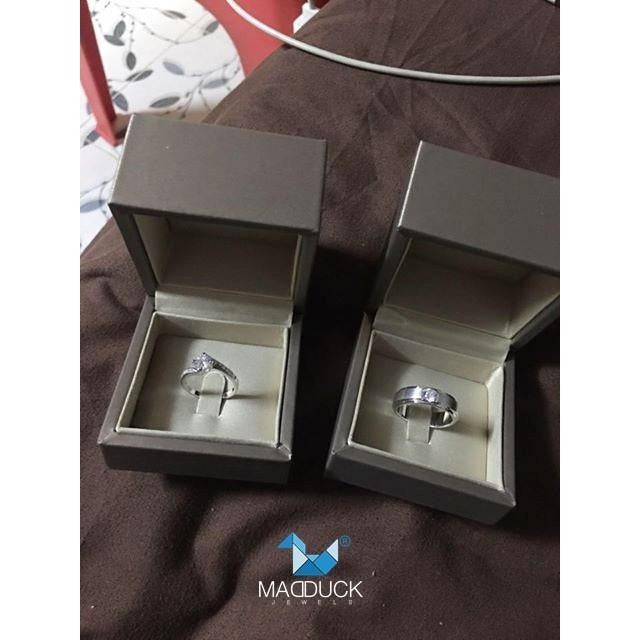 Couple ring set – CZ in 925 silver by Madduck Jewels