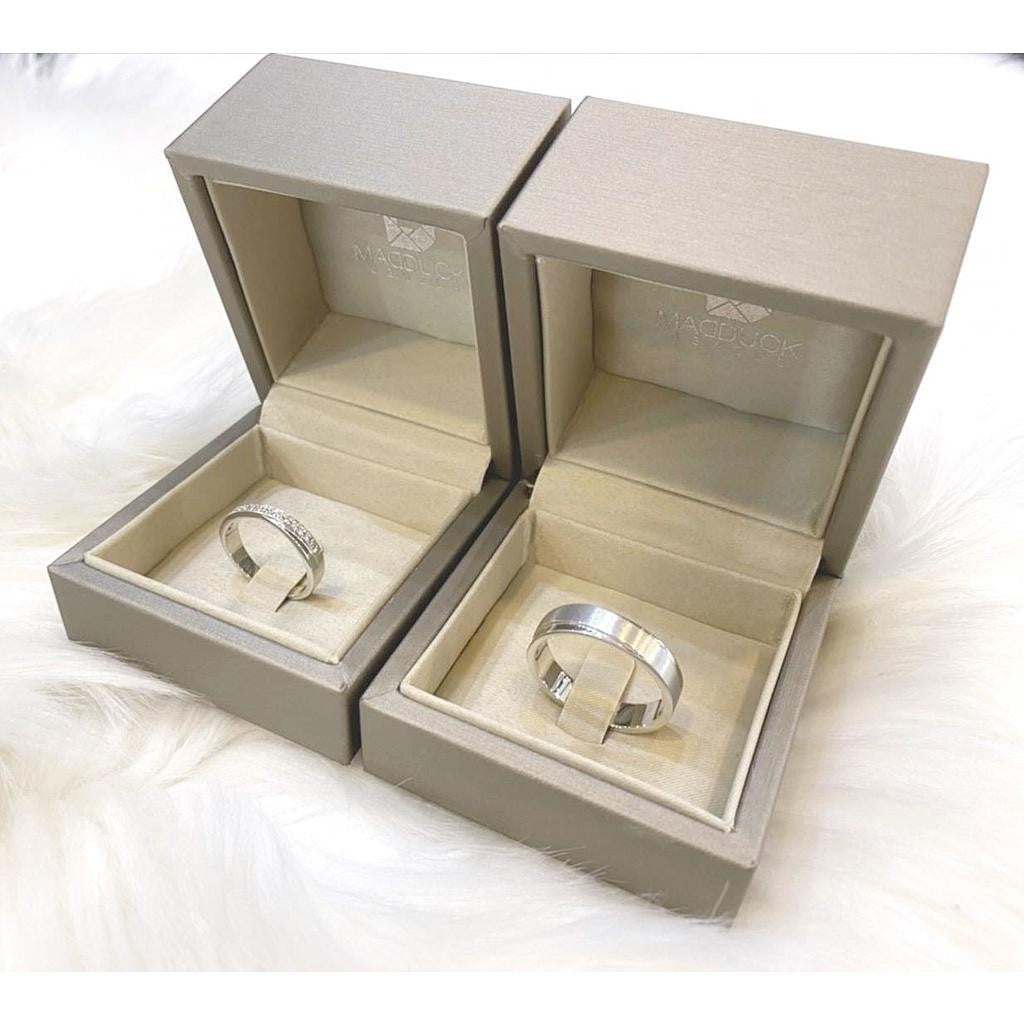 Couple ring set – CZ in 925 silver by Madduck Jewels