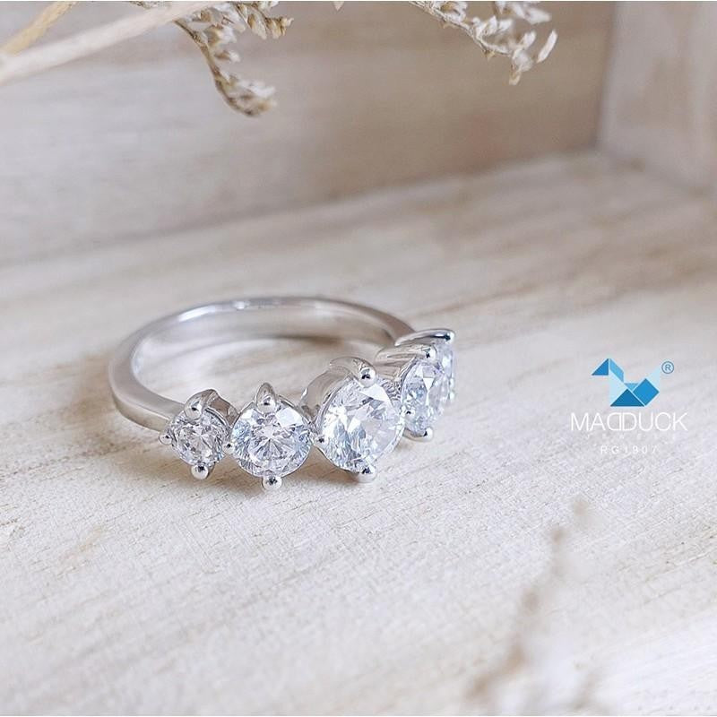 Women's ring – CZ in 925 silver by Madduck Jewels