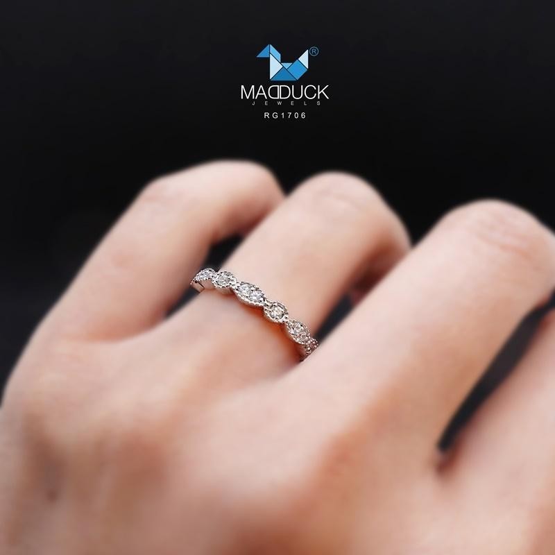 Women's ring – CZ in 925 silver by Madduck Jewels