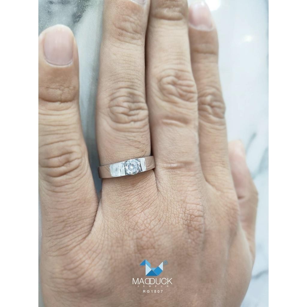 Couple ring set – CZ in 925 silver by Madduck Jewels