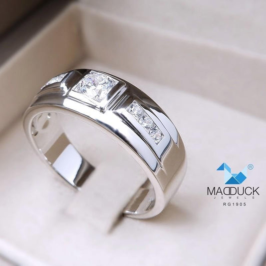 Men's ring – CZ in 925 silver by Madduck Jewels