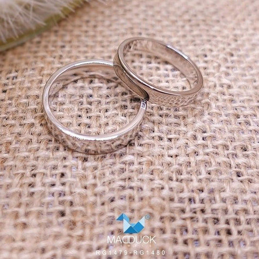 Couple ring set – CZ in 925 silver by Madduck Jewels
