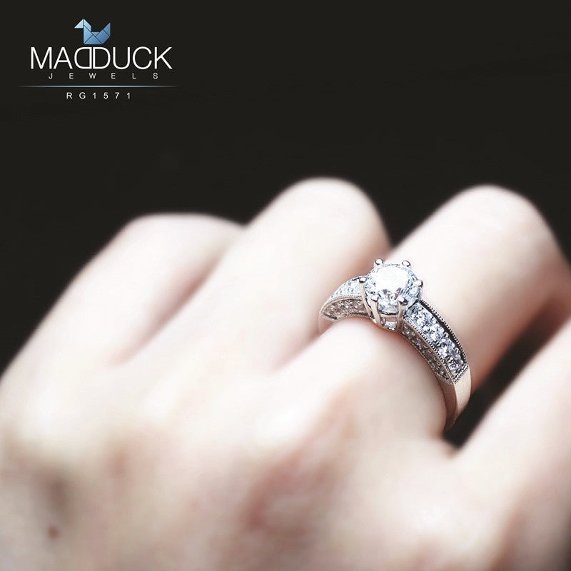 Women's ring – CZ in 925 silver by Madduck Jewels
