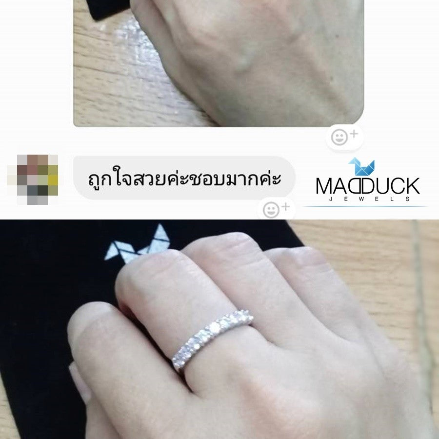 Women's ring – CZ in 925 silver by Madduck Jewels
