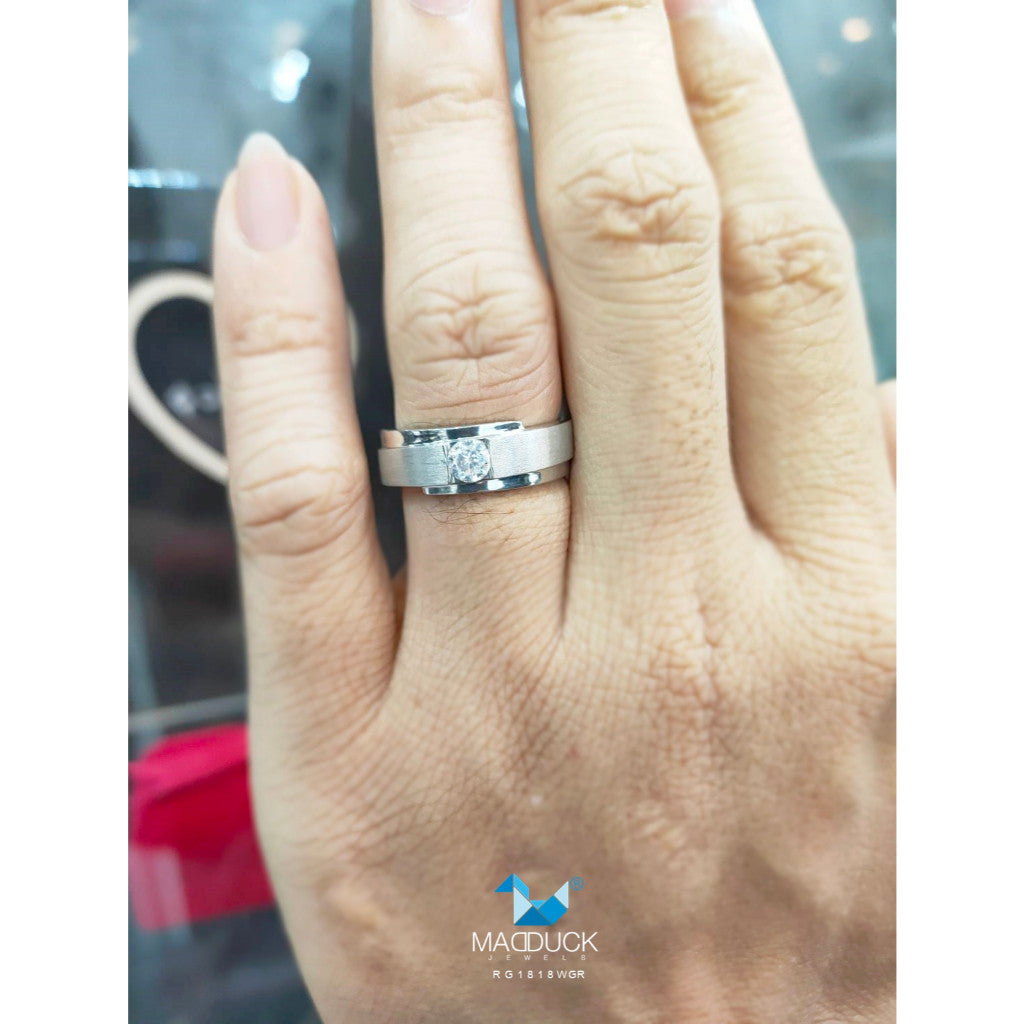 Couple ring set – CZ in 925 silver by Madduck Jewels