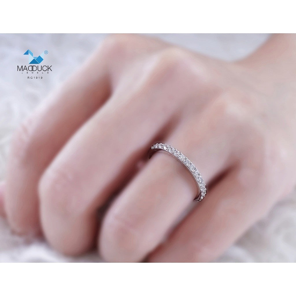 Couple ring set – CZ in 925 silver by Madduck Jewels