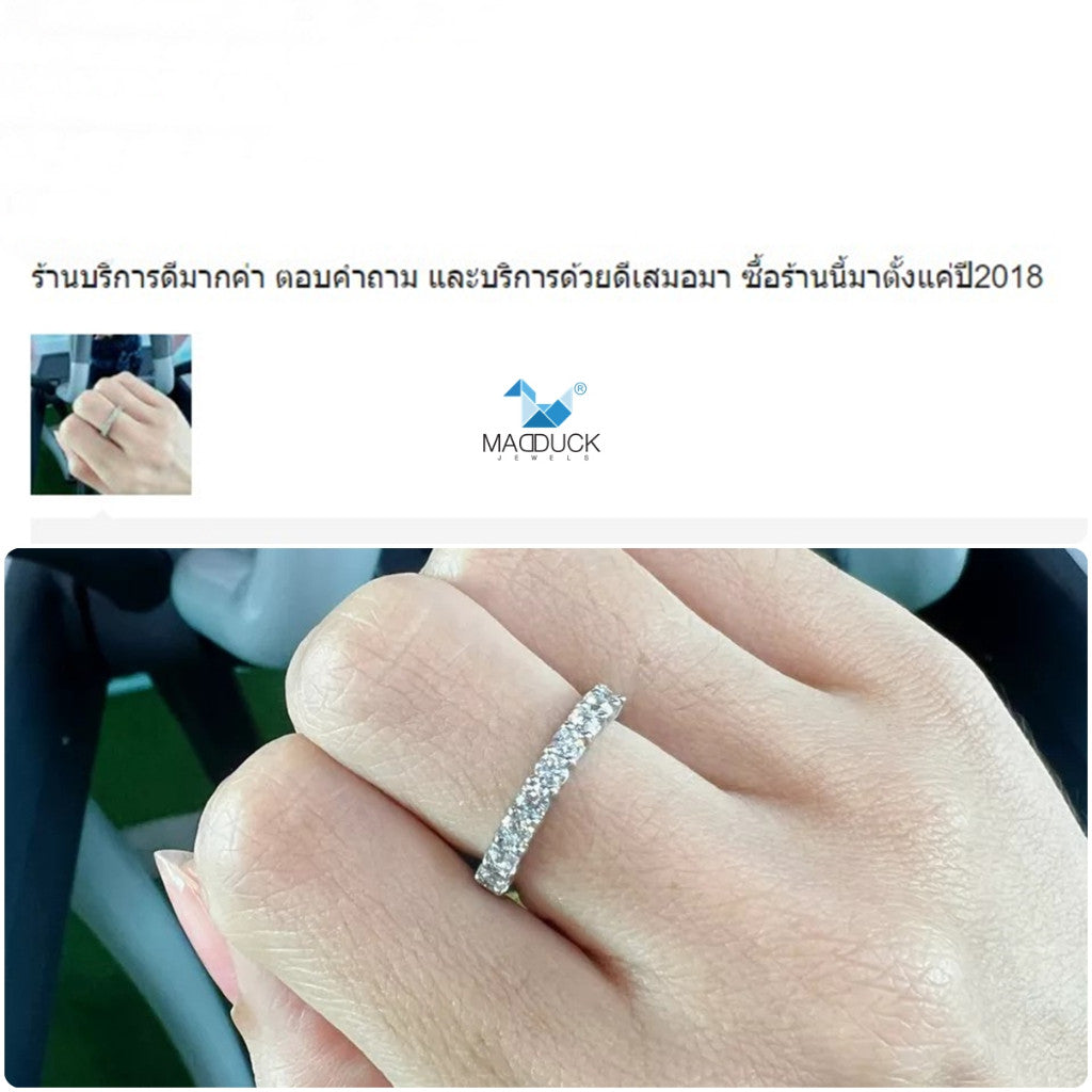 Women's ring – CZ in 925 silver by Madduck Jewels