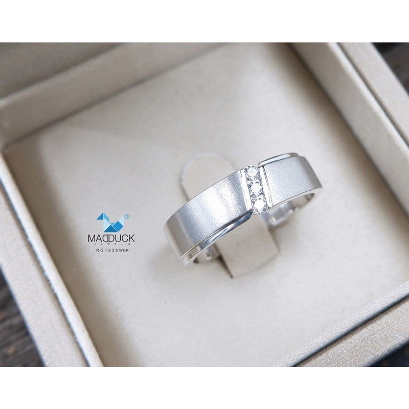 Couple ring set – CZ in 925 silver by Madduck Jewels