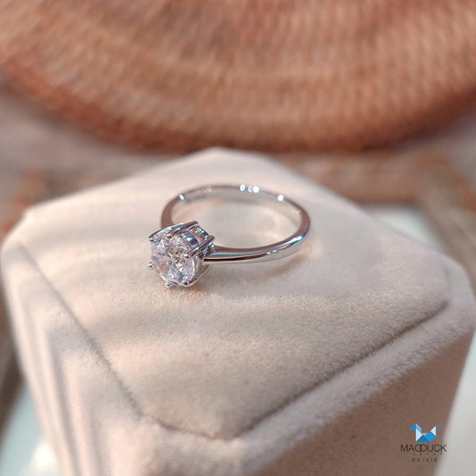 Women's ring – CZ in 925 silver by Madduck Jewels