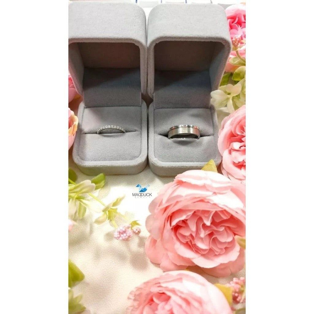 Couple ring set – CZ in 925 silver by Madduck Jewels