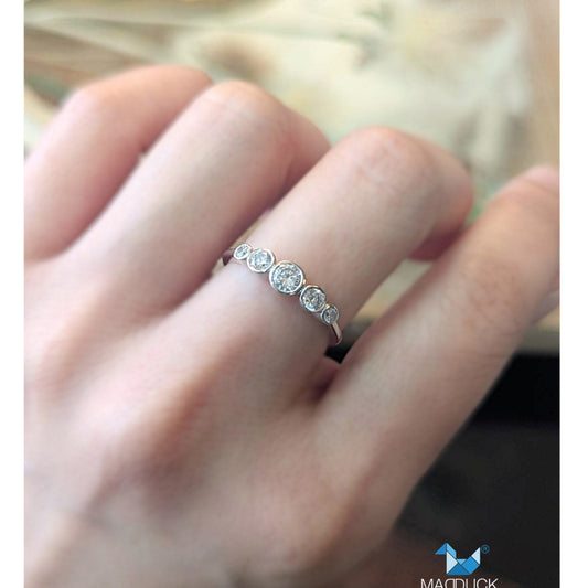 Women's ring – CZ in 925 silver by Madduck Jewels