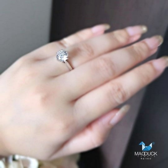 Women's ring – CZ in 925 silver by Madduck Jewels