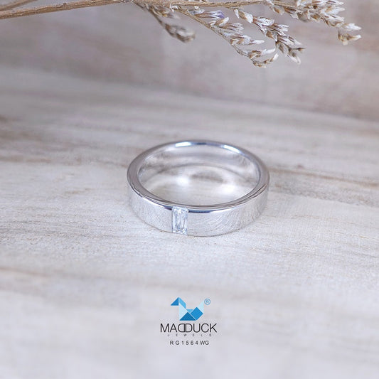 Unisex / male / female ring – CZ in 925 silver by Madduck Jewels