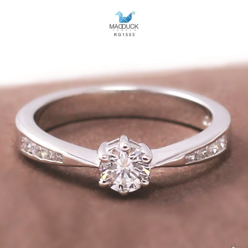 Women's ring – CZ in 925 silver by Madduck Jewels