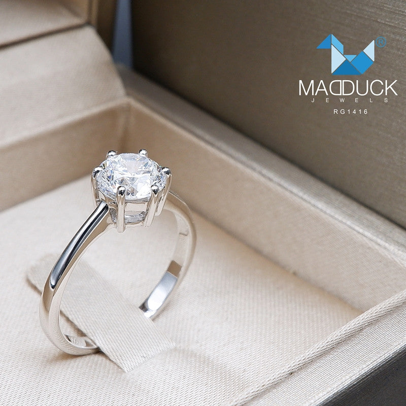 Women's ring – CZ in 925 silver by Madduck Jewels