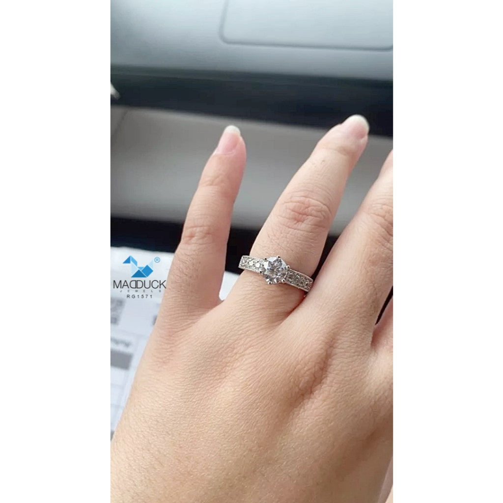 Women's ring – CZ in 925 silver by Madduck Jewels