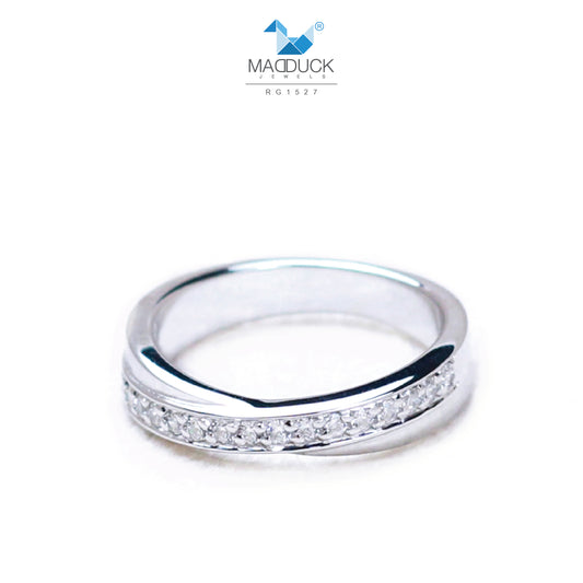 Cubic Zirconia / Sterling Silver 925 Ring / Rhodium plated Nickel-Free / MadDuckJewels RG1527
