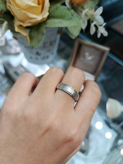 Sterling Silver 925 Ring / Rhodium plated Nickel-Free / MadDuckJewels RG1718WGR