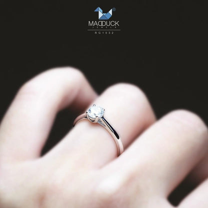 Couple ring set – CZ in 925 silver by Madduck Jewels