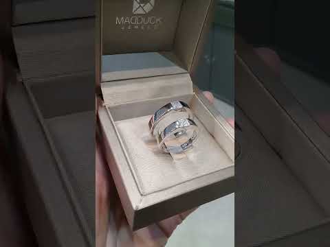 Madduckjewels แหวนเงินแท้ เพชร CZ ชุบโรเดียม RG1475