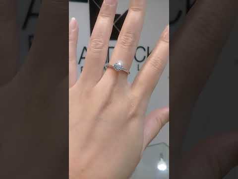 Madduckjewels แหวนเงินแท้ เพชร CZ ชุบโรเดียม RG1732