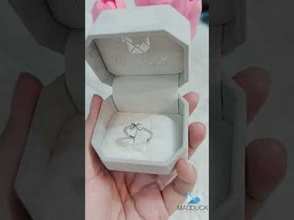 Infinity / Cubic Zirconia / Sterling Silver 925 Ring / Rhodium plated Nickel-Free / MadDuckJewels RG1937