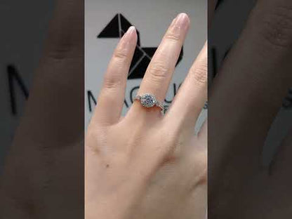 Madduckjewels แหวนเงินแท้ เพชร CZ ชุบโรเดียม RG1635
