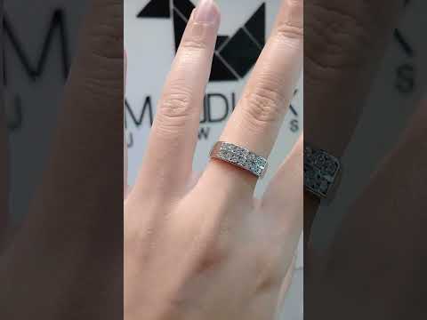 Madduckjewels แหวนเงินแท้ เพชร CZ ชุบโรเดียม RG1524