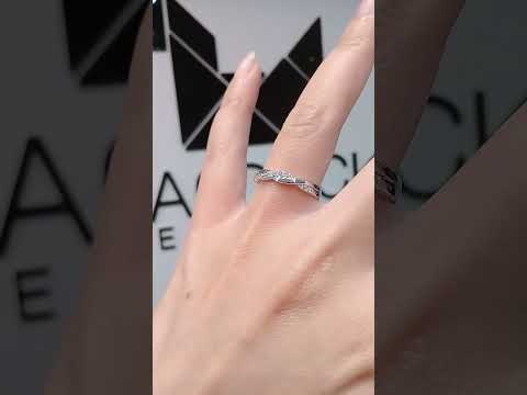 Madduckjewels แหวนเงินแท้ เพชร CZ ชุบโรเดียม RG1525