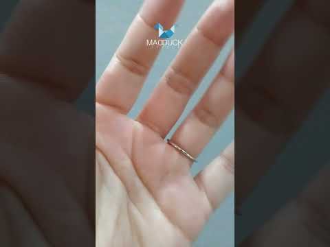 Madduckjewels แหวนเงินแท้ เพชร CZ ชุบโรเดียม RG1711