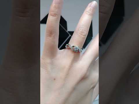 Madduckjewels แหวนเงินแท้ เพชร CZ ชุบโรเดียม RG1741