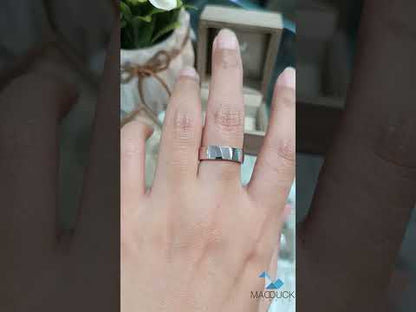 Sterling Silver 925 Ring / 6.0 mm. Comfort fit / Wedding band / Rhodium plated Nickel-Free / MadDuckJewels RG1479