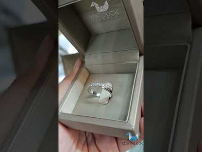 Cubic Zirconia / Sterling Silver 925 Ring / Rhodium plated Nickel-Free / MadDuckJewels RG1527