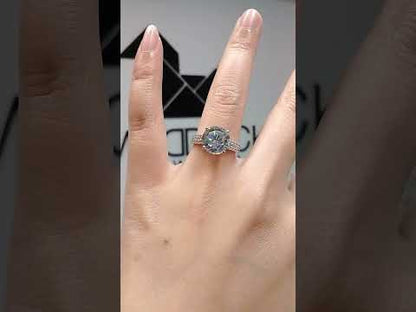 Madduckjewels แหวนเงินแท้ เพชร CZ ชุบโรเดียม RG1610