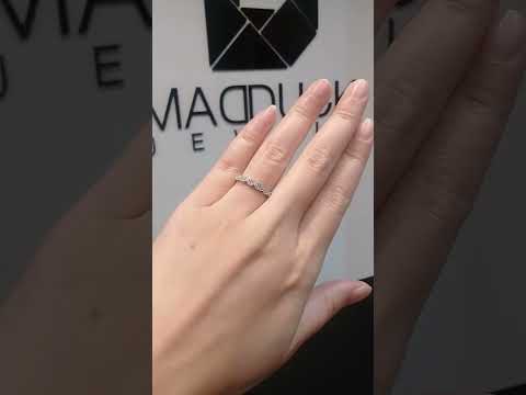 Madduckjewels แหวนเงินแท้ เพชร CZ ชุบโรเดียม RG1706