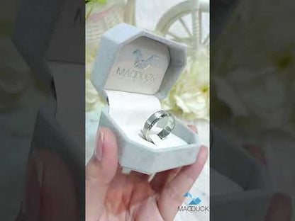 Sterling Silver 925 Ring / Rhodium plated Nickel-Free / MadDuckJewels RG1718WGR