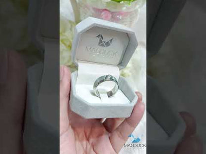 Cubic Zirconia / Sterling Silver 925 Ring / Rhodium plated Nickel-Free / MadDuckJewels RG1507WGR