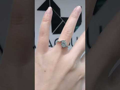Madduckjewels แหวนเงินแท้ เพชร CZ ชุบโรเดียม RG1731