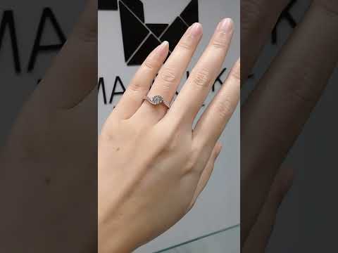 Madduckjewels แหวนเงินแท้ เพชร CZ ชุบโรเดียม RG1561