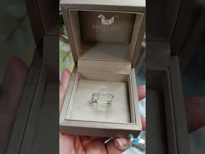 Cubic Zirconia / Sterling Silver 925 Ring / Rhodium plated Nickel-Free / MadDuckJewels RG1611