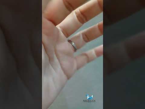 Madduckjewels แหวนเงินแท้ เพชร CZ ชุบโรเดียม RG2103