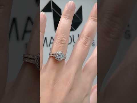 Madduckjewels แหวนเงินแท้ เพชร CZ ชุบโรเดียม RG1704