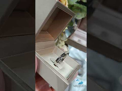 Sterling Silver 925 Ring /4.5 mm. Comfort fit/Wedding band/ Rhodium plated Nickel-Free / MadDuckJewels RG1929