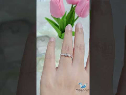Infinity / Cubic Zirconia / Sterling Silver 925 Ring / Rhodium plated Nickel-Free / MadDuckJewels RG1937