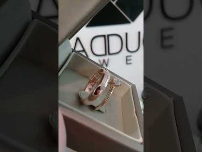 Madduckjewels แหวนเงินแท้ เพชร CZ ชุบโรเดียม RG1613